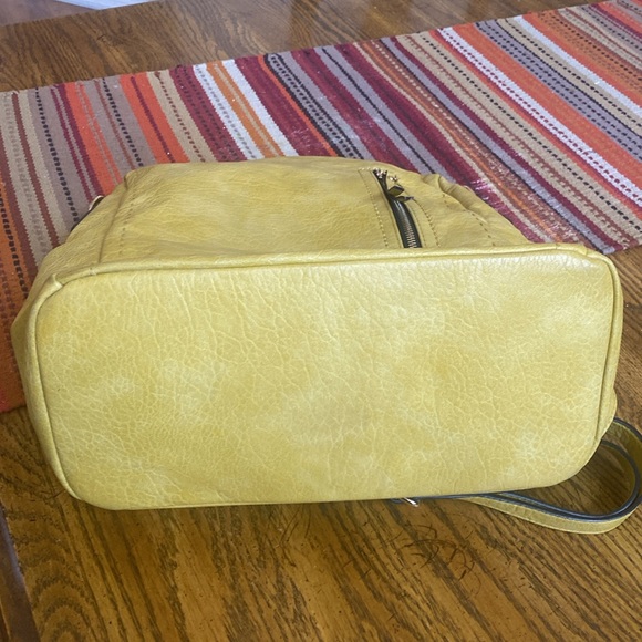 Not rated Yellow Leather Backpack - Picture 8 of 11